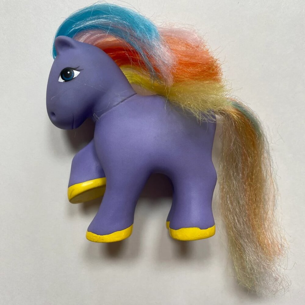 1982 Remco Fakie Pony Purple Rainbow Hair Toy Collectible 80s Kids